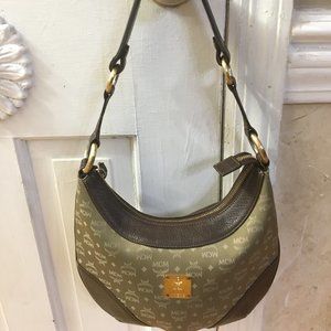 Mint Condition MCM Jacquard Hobo Handbag